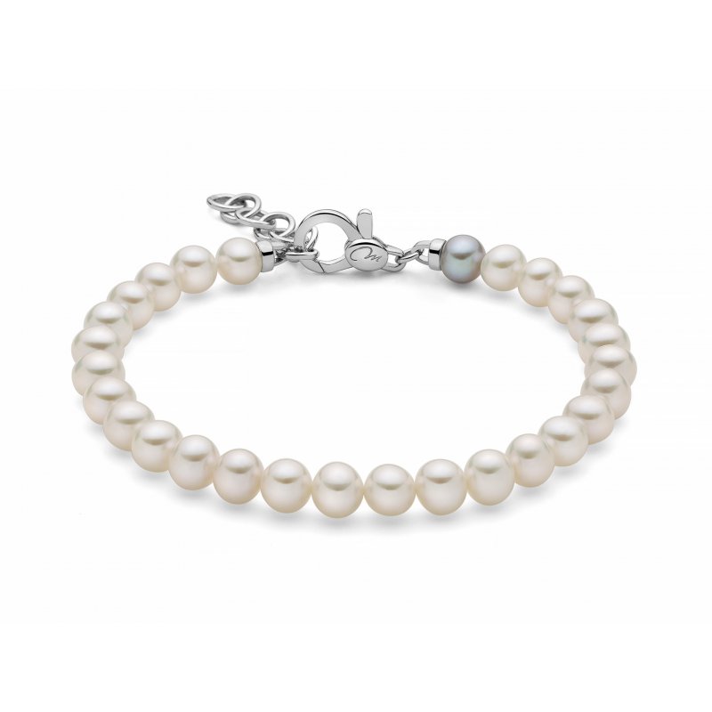 Miluna Uomo - Bracciale Perle - Argento 925