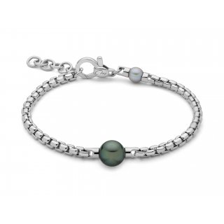 Bracciale Uomo In Argento E Perla Tahiti