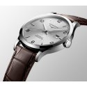 Longines - Record Automatico - Marrone - Argento A Raggi Di Sole