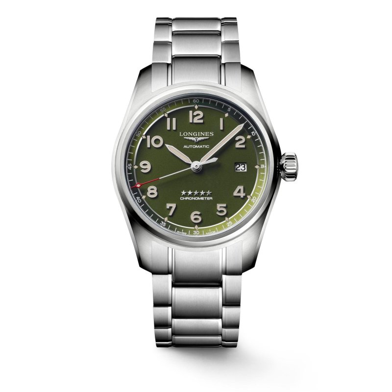 Longines - Longines Spirit - Verde Opaco - Acciaio Inossidabile