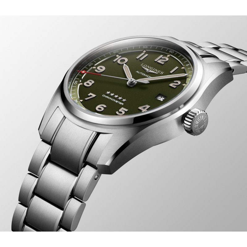 Longines - Longines Spirit - Verde Opaco - Acciaio Inossidabile