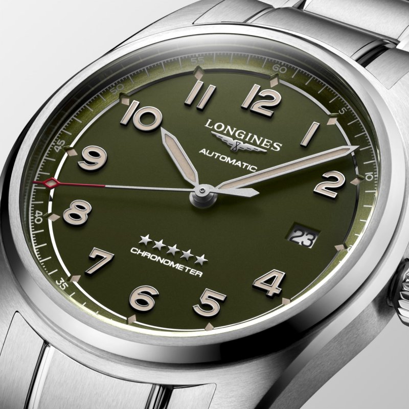 Longines - Longines Spirit - Verde Opaco - Acciaio Inossidabile