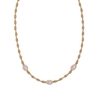 Alisia - Collana Myra - Oro - Argento 925 - Perle Naturali