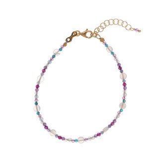 Alisia - Bracciale Cancun Simple - Oro - Argento 925 - Multicolor