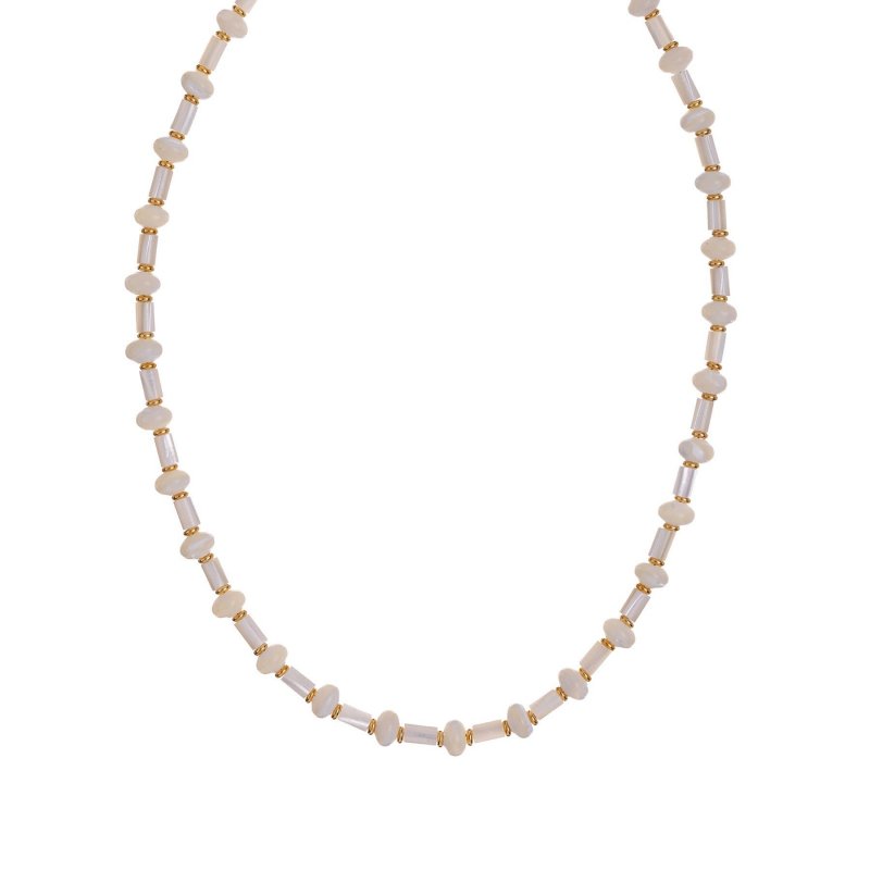 Alisia - Collana In Argento 925 - Madreperle - Artigianale