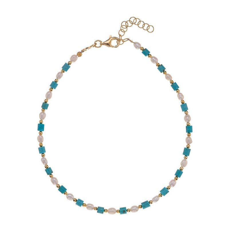 Alisia - Cavigliera Aqua Anklet - Oro - Artigianale