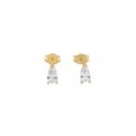 Laura Pjewels - Orecchini Goccia Bianca - Argento 925