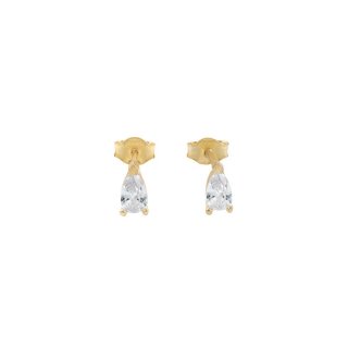 Laura Pjewels - Orecchini Goccia Bianca - Argento 925