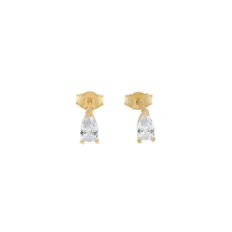 Laura Pjewels - Orecchini Goccia Bianca - Argento 925