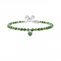 Kidult - Bracciale In Acciaio 316L - Diaspro - Cristalli