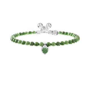 Kidult - Bracciale In Acciaio 316L - Diaspro - Cristalli