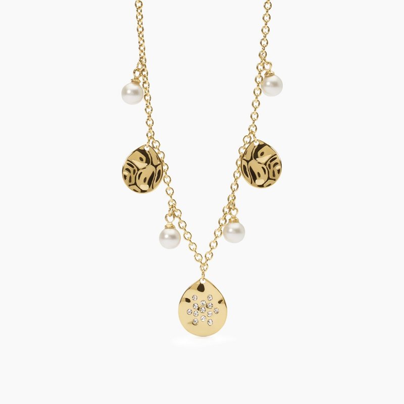 2 Jewels - Girocollo In Acciaio - Pvd Giallo - Perle