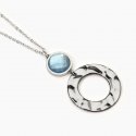 Girocollo In Acciaio 316L Glass Madreperla