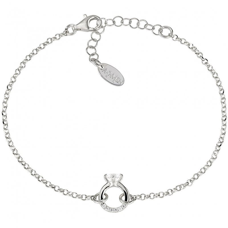 Bracciale Donna Gioielli Amen San Valentino 2024 Brsobbbz