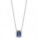 Collana Zaffiro, Diamante Gioiello Comete Regina Caratura Maggiore Di 1Ct Glb 1662