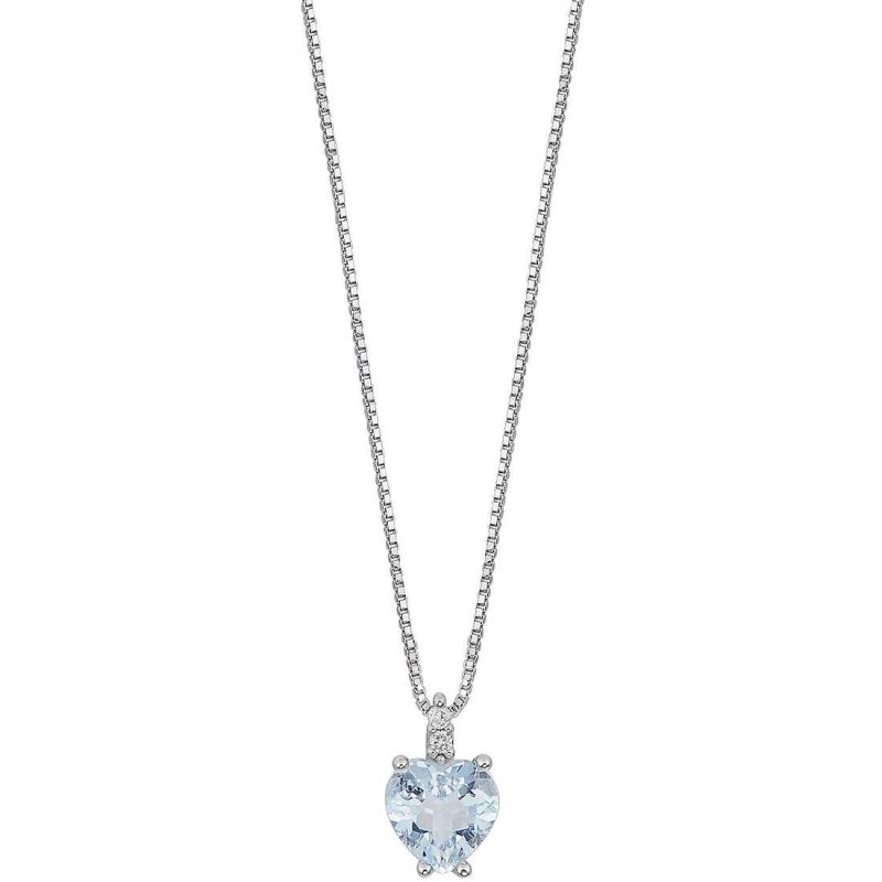 Collana Diamante, Acquamarina Gioiello Comete Fantasia Di Acquamarina Caratura Maggiore Di 1Ct Glq 306