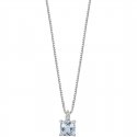 Collana Diamante, Acquamarina Gioiello Comete Aqua Caratura Maggiore Di 1Ct Glq 307
