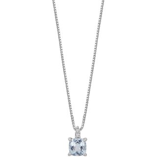 Collana Diamante, Acquamarina Gioiello Comete Aqua Caratura Maggiore Di 1Ct Glq 307