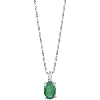Collana Diamante, Smeraldo Gioiello Comete Fantasia Di Colore Caratura Maggiore Di 1Ct Glb 1658