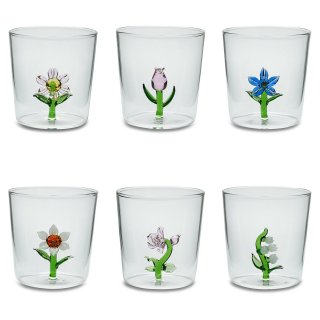 Set 6 Bicch. Flowers