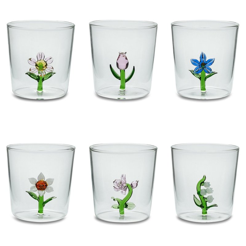 Set 6 Bicch. Flowers
