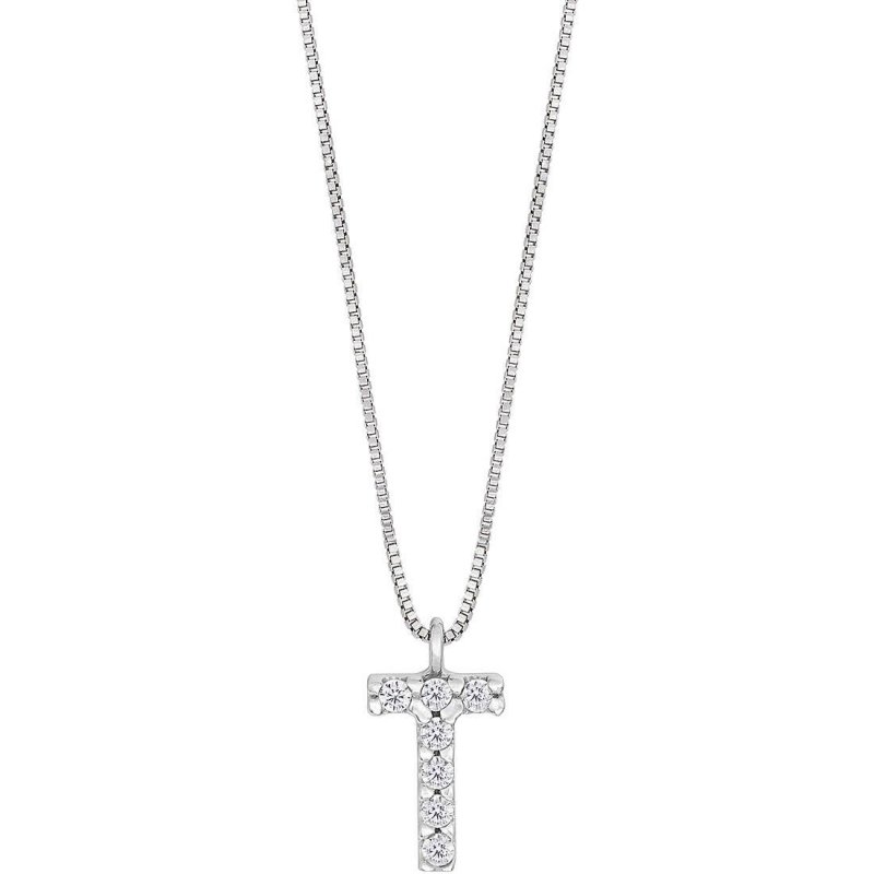 Ambrosia - Collana Dea - Oro Bianco - Zirconi