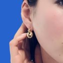 Orecchini In Argento Dorato Maglia Marina