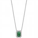 Collana Diamante, Smeraldo Gioiello Comete Regina Caratura Maggiore Di 1Ct Glb 1665