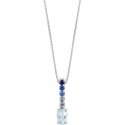 Collana Oro 18Kt Con Pendente Donna Comete Scia Di Stelle Glq 310