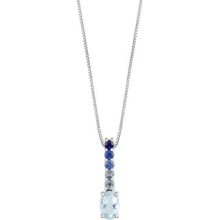 Collana Oro 18Kt Con Pendente Donna Comete Scia Di Stelle Glq 310
