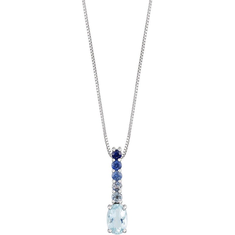 Collana Oro 18Kt Con Pendente Donna Comete Scia Di Stelle Glq 310