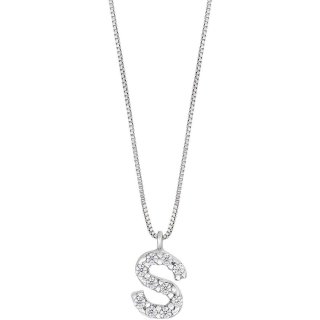 Ambrosia - Collana Dea - Oro Bianco - Zirconi