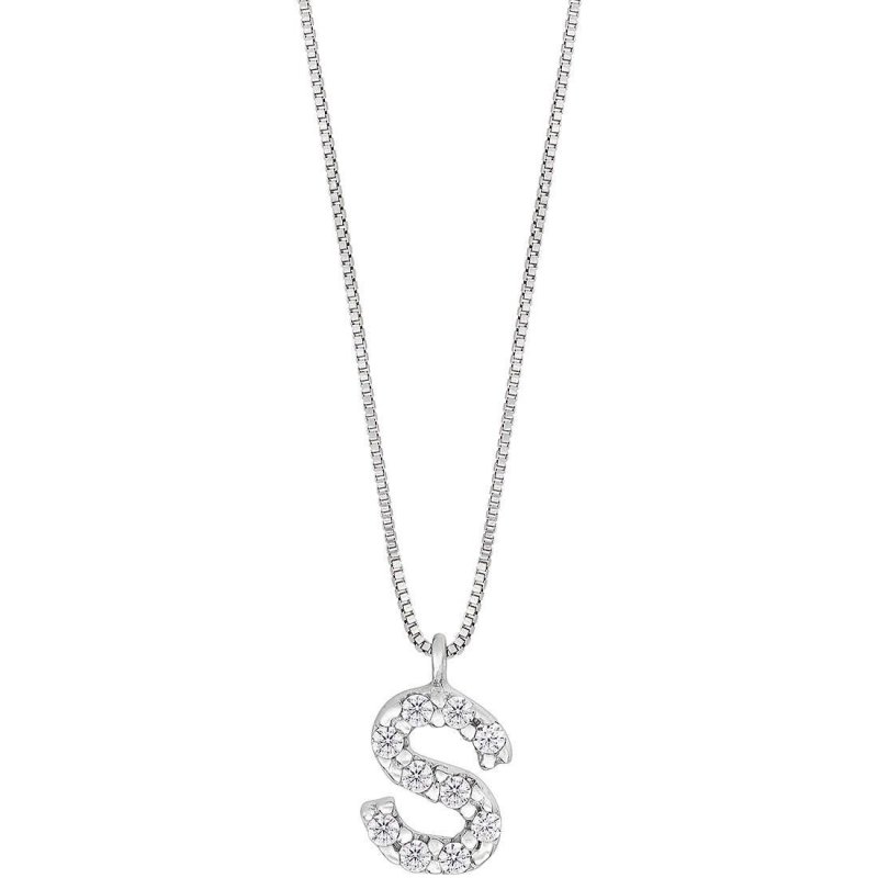 Ambrosia - Collana Dea - Oro Bianco - Zirconi