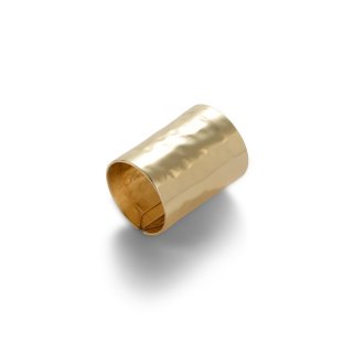 Anello Nuova Retrò Aperto Sotto, Lucido E Martellato