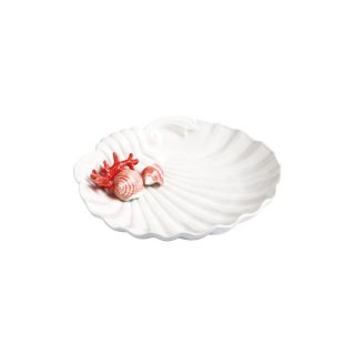 Vassoio Conchiglia Tondo Cm31X7 Mar Rosso