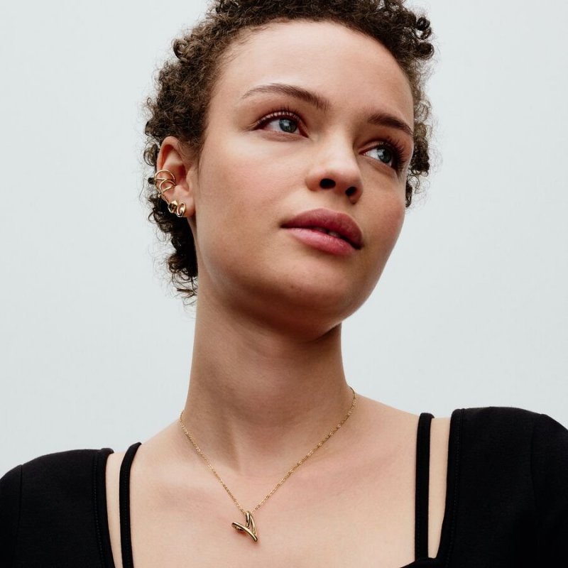 Collana Cuore Linea Sinuosa