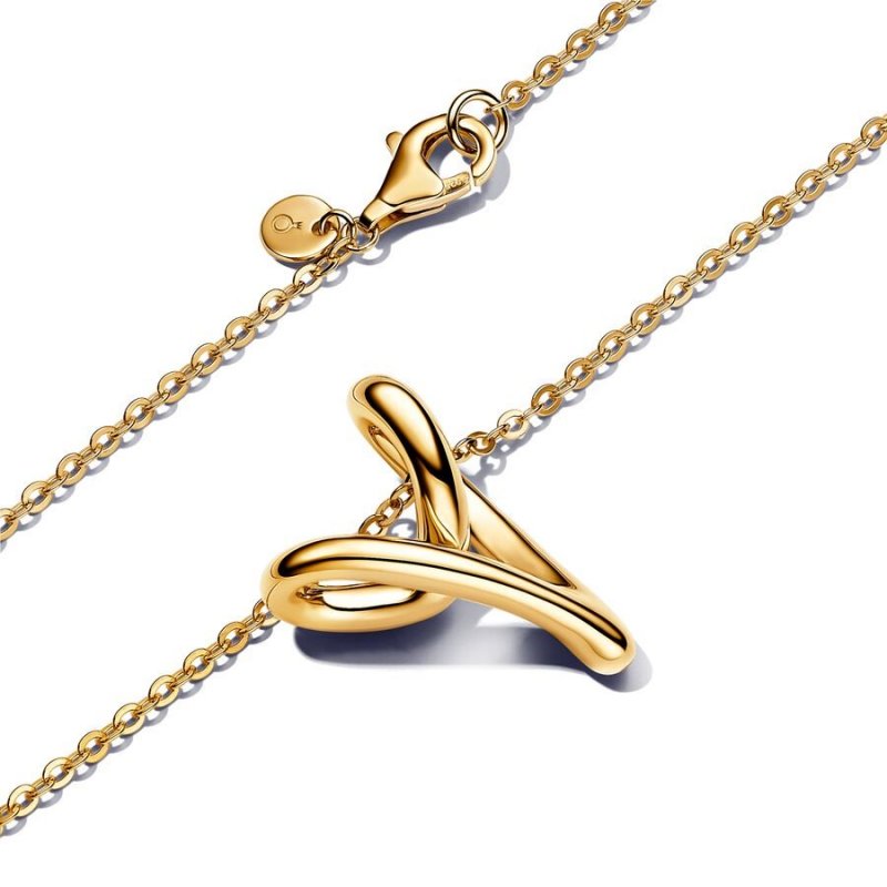 Collana Cuore Linea Sinuosa