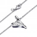 Collana Cuore Linea Sinuosa