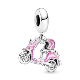 Charm Pendente Scooter Rosa