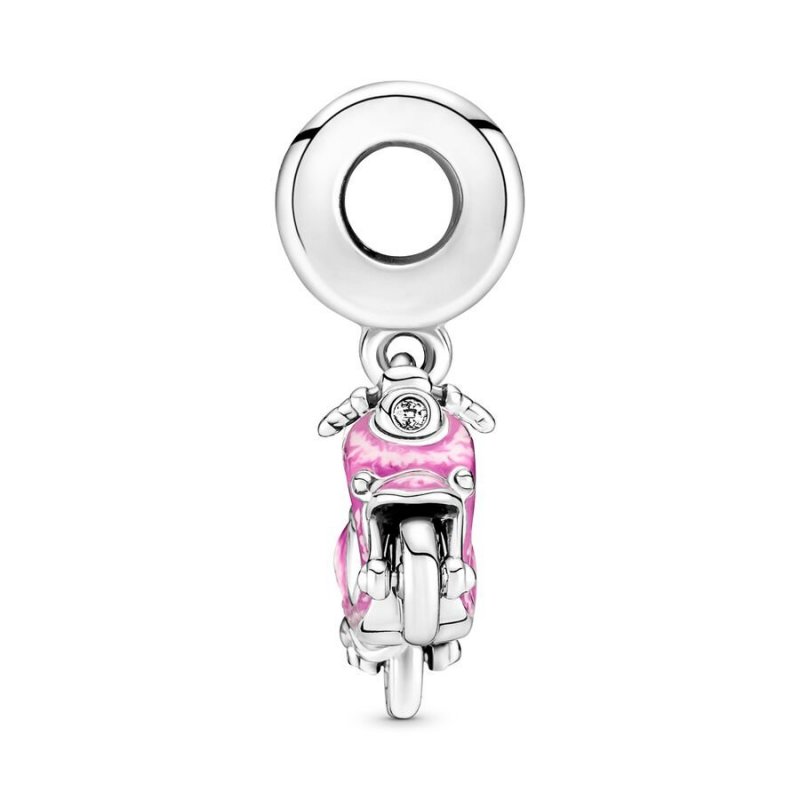 Charm Pendente Scooter Rosa