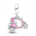 Charm Pendente Scooter Rosa