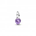 Charm Mini Pendente Purple Chakra Heart Pandora ME
