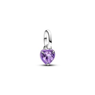 Charm Mini Pendente Purple Chakra Heart Pandora ME