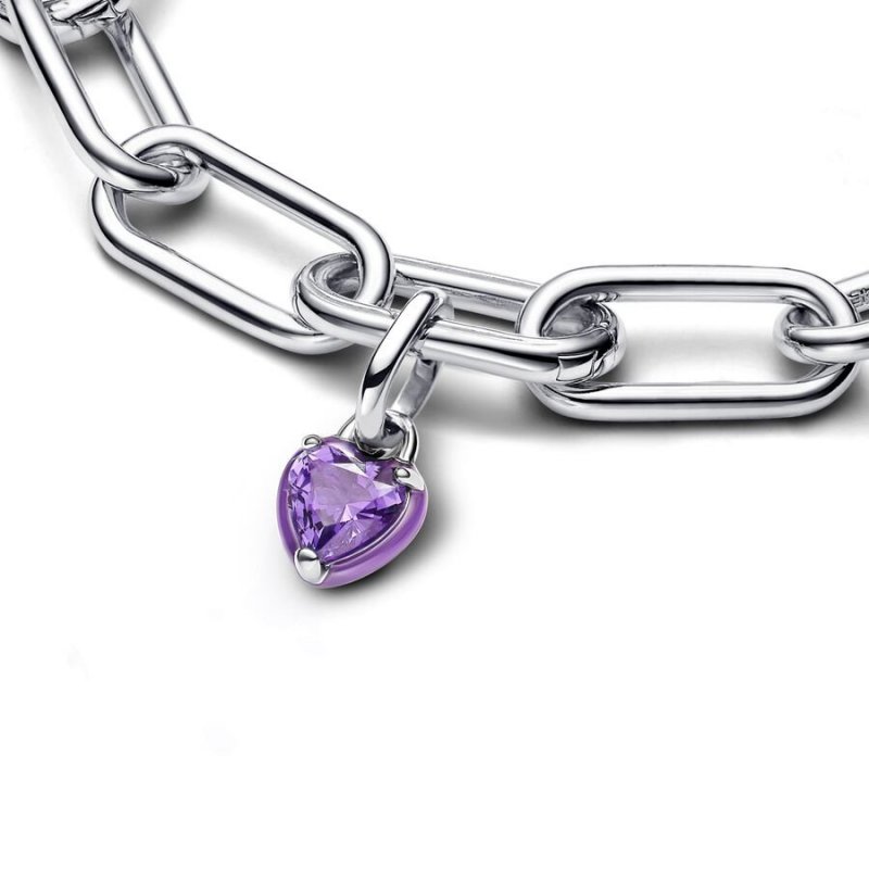 Charm Mini Pendente Purple Chakra Heart Pandora ME