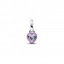 Charm Mini Pendente Purple Chakra Heart Pandora ME