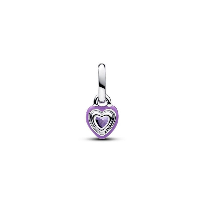 Charm Mini Pendente Purple Chakra Heart Pandora ME