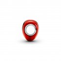 Charm Cuore Metallico Rosso