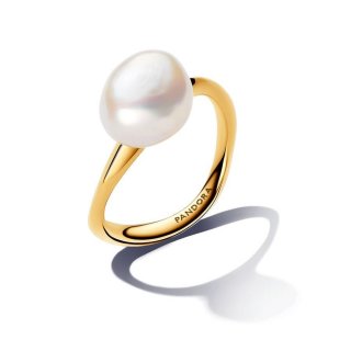 Anello Perla Barocca d’Acqua Dolce Coltivata