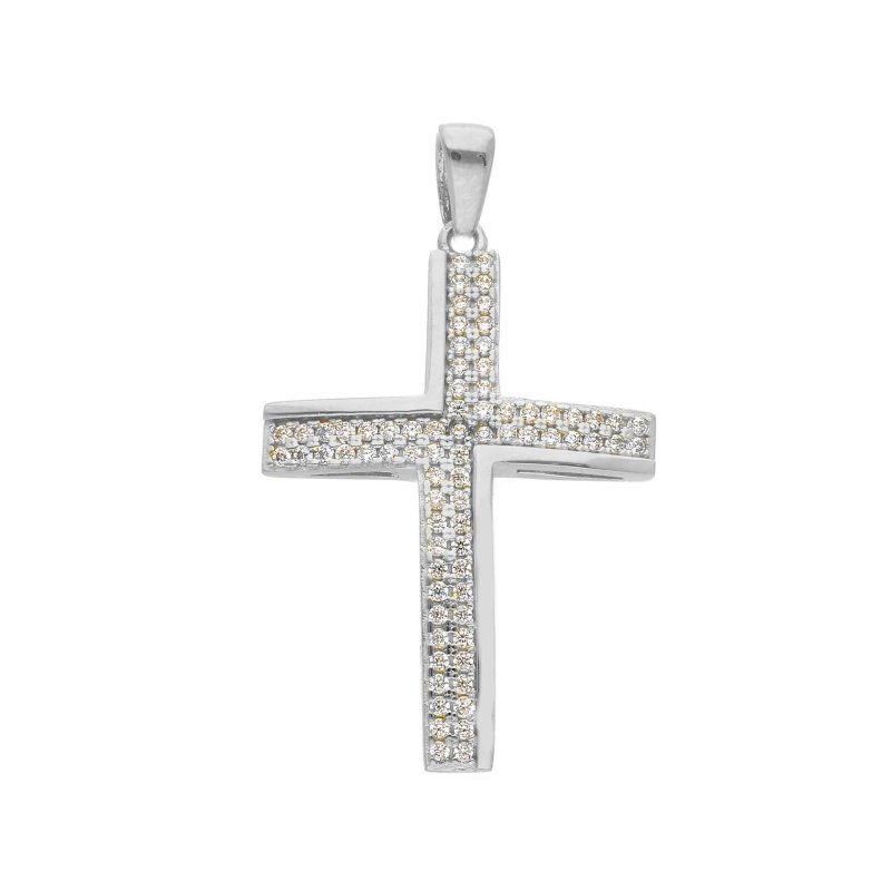 Songa Antonio - Croci - Oro Bianco - Zirconia