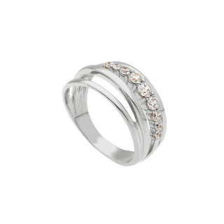 Songa Antonio - Anello Intreccio - Oro Bianco